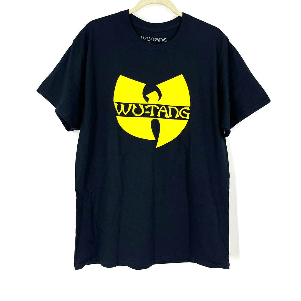 Wu-Tang Clan Official Band Tee Black Yellow 100% Cotton T-Shirt Medium